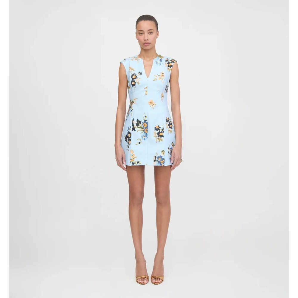 Hill House Home Holly Blue Sloane Floral Mini Dress Size Small